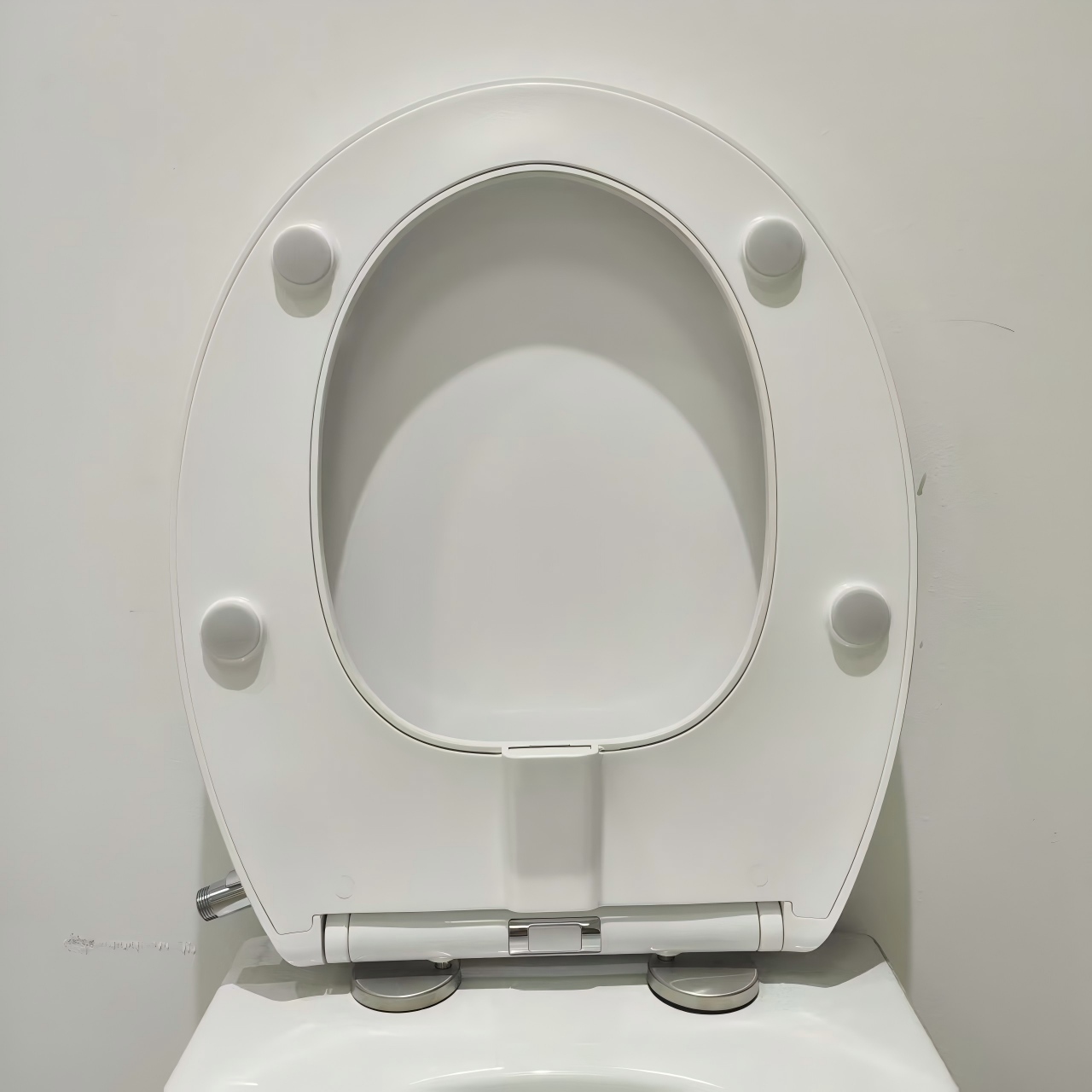 Non Electric Bidet Toilet Seat with Dual Nozzle by Button to Contral the Function