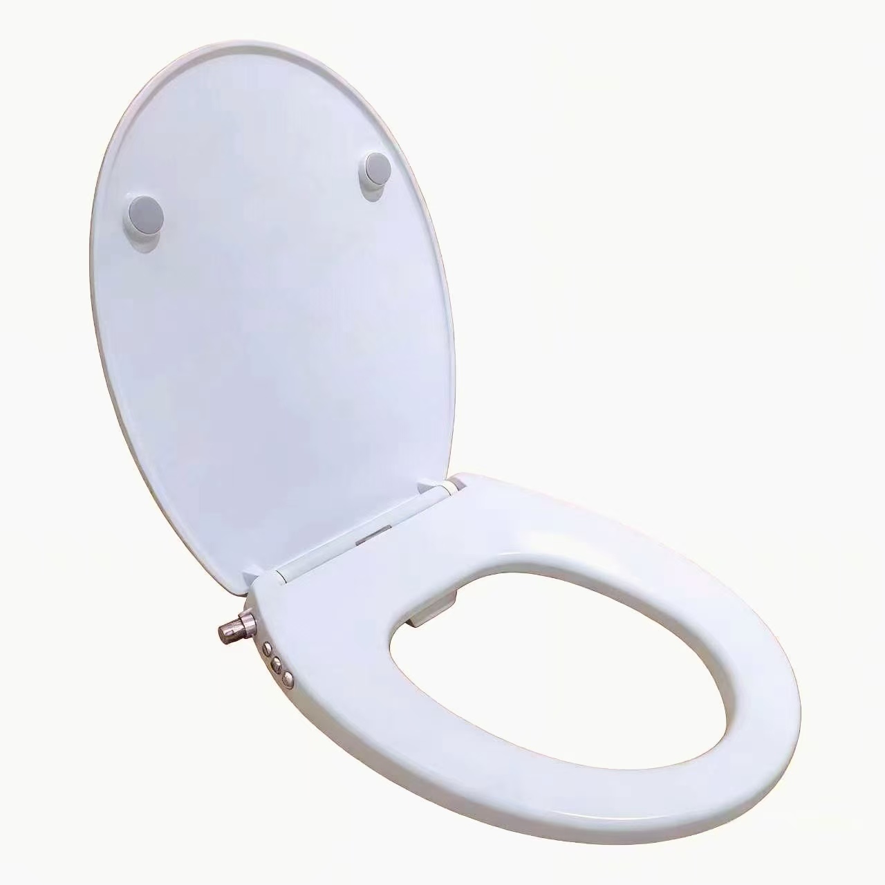 O Shape Toilet Seat with Bidet Dual Nozzle Bidet Toilet Seat Slow Close